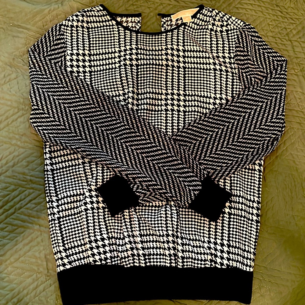 Michael Kors Houndstooth Blouse